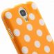 Силиконовая накладка Deexe Dot Style для Samsung Galaxy S4 (i9500) - Orange. Фото 4 из 7