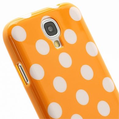 Силиконовая накладка Deexe Dot Style для Samsung Galaxy S4 (i9500) - Orange