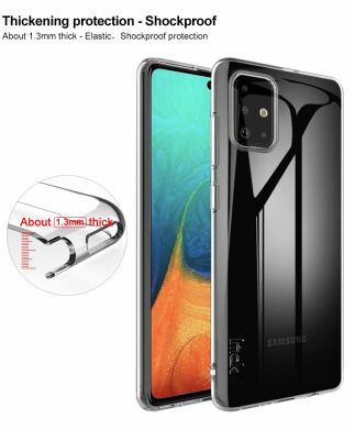 Силіконовий чохол IMAK UX-5 Series для Samsung Galaxy A71 (A715) - Transparent