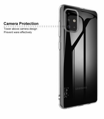 Силіконовий чохол IMAK UX-5 Series для Samsung Galaxy A71 (A715) - Transparent