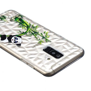 Силіконовий чохол UniCase 3D Diamond Pattern для Samsung Galaxy A6+ 2018 (A605), Panda with Bamboo
