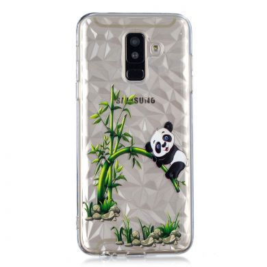 Силіконовий чохол UniCase 3D Diamond Pattern для Samsung Galaxy A6+ 2018 (A605), Panda with Bamboo