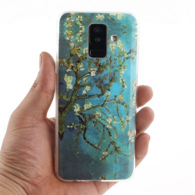 Силиконовый (TPU) чехол Deexe Life Style для Samsung Galaxy A6+ 2018 (A605) - Almond Tree in Blossom