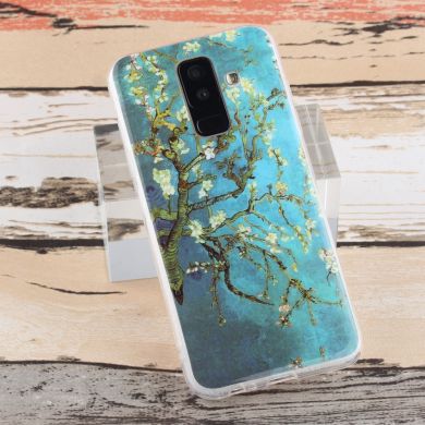 Силиконовый (TPU) чехол Deexe Life Style для Samsung Galaxy A6+ 2018 (A605) - Almond Tree in Blossom
