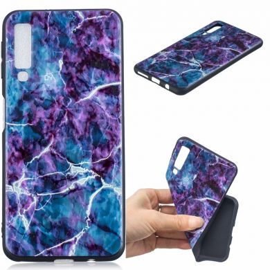 Силиконовый (TPU) чехол Deexe Life Style для Samsung Galaxy A7 2018 (A750) - Marble Texture