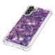 Силиконовый (TPU) чехол Deexe Liquid Glitter для Samsung Galaxy A13 5G (A136) / A04s (A047) - Dark Purple Hearts. Фото 4 из 7