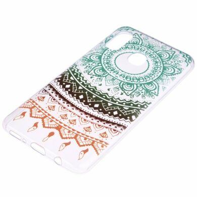 Силіконовий (TPU) чохол Deexe Pretty Glossy для Samsung Galaxy A30 (A305) - Colorful Mandala
