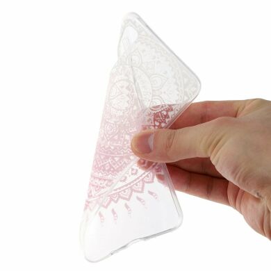 Силіконовий (TPU) чохол Deexe Pretty Glossy для Samsung Galaxy A50 (A505) - Pink Flower