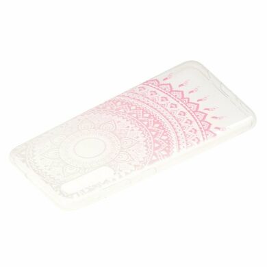 Силіконовий (TPU) чохол Deexe Pretty Glossy для Samsung Galaxy A50 (A505) - Pink Flower