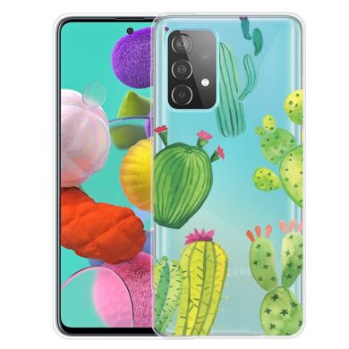 Силиконовый (TPU) чехол Deexe Pretty Glossy для Samsung Galaxy A72 (А725) - Cactus