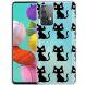 Силиконовый (TPU) чехол Deexe Pretty Glossy для Samsung Galaxy A73 (A736) - Black Cats. Фото 1 из 4