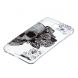Силіконовий (TPU) чохол Deexe Pretty Glossy для Samsung Galaxy J6+ (J610) - Skull and Flowers
