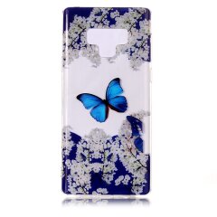 Силиконовый (TPU) чехол Deexe Pretty Glossy для Samsung Galaxy Note 9 (N960) - Butterfly and Flower