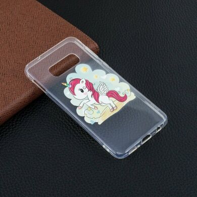 Силіконовий (TPU) чохол Deexe Pretty Glossy для Samsung Galaxy S10e (G970) - Unicorn