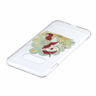 Силіконовий (TPU) чохол Deexe Pretty Glossy для Samsung Galaxy S10e (G970) - Unicorn