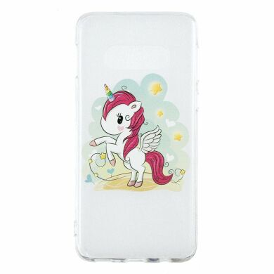 Силіконовий (TPU) чохол Deexe Pretty Glossy для Samsung Galaxy S10e (G970) - Unicorn