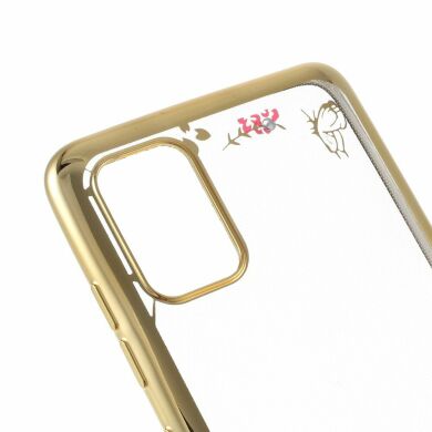Силиконовый (TPU) чехол Deexe Shiny Cover для Samsung Galaxy A51 (А515) - Gold