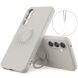 Силіконовий (TPU) чохол з кільцем Deexe Color Shell для Samsung Galaxy S26 FE - Grey