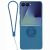 Силиконовый (TPU) чехол с кольцом Deexe Color Shell (FF) для Samsung Galaxy Flip 8 - Midnight Blue