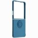 Силіконовий (TPU) чохол з кільцем Deexe Color Shell (FF) для Samsung Galaxy Flip 8 - Midnight Blue