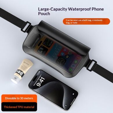 Вологозахисний чохол UniCase Aqua Motion для смартфонів діагоналлю до 7.2 дюймів - Black