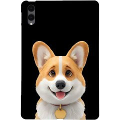 Защитный чехол Deexe Animal Series для Samsung Galaxy Tab S12 Plus - Corgi