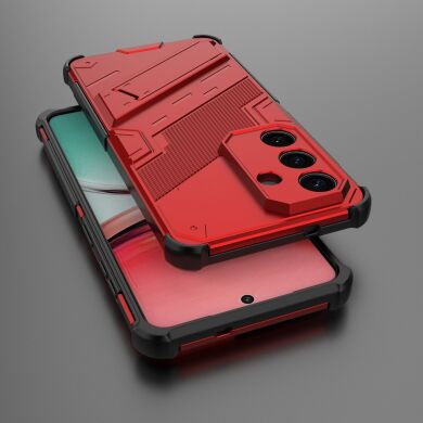 Защитный чехол Deexe Bibercas для Samsung Galaxy S26 Plus (S947) - Red