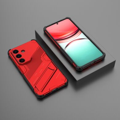 Защитный чехол Deexe Bibercas для Samsung Galaxy S26 Plus (S947) - Red