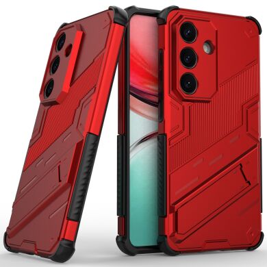 Защитный чехол Deexe Bibercas для Samsung Galaxy S26 Plus (S947) - Red