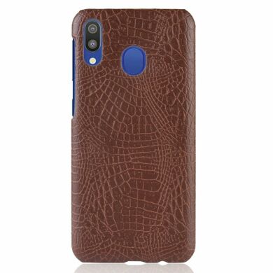 Захисний чохол Deexe Croco Style для Samsung Galaxy A30 (A305) / A20 (A205) - Brown