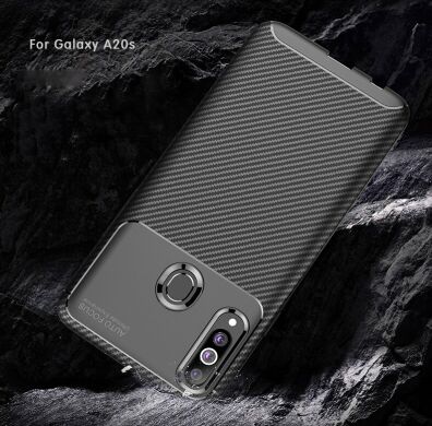 Захисний чохол Deexe Fusion для Samsung Galaxy A20s (A207) - Brown