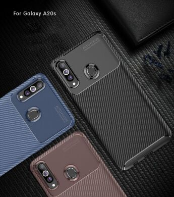 Захисний чохол Deexe Fusion для Samsung Galaxy A20s (A207) - Blue