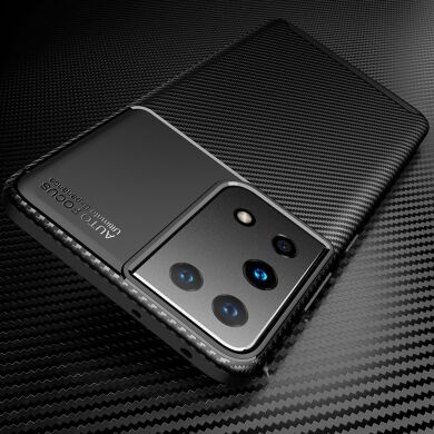 Защитный чехол Deexe Fusion для Samsung Galaxy S21 Ultra - Black