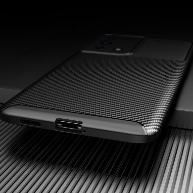 Защитный чехол Deexe Fusion для Samsung Galaxy S21 Ultra - Black