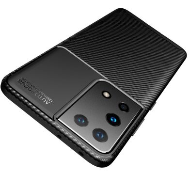 Захисний чохол Deexe Fusion для Samsung Galaxy S21 Ultra - Black