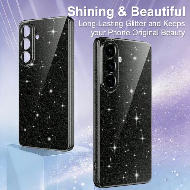 Захисний чохол Deexe Glitter Case with MagSafe для Samsung Galaxy A57 (A576) - Black