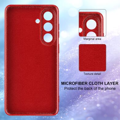 Захисний чохол Deexe Glitter Case with MagSafe для Samsung Galaxy A57 (A576) - Black