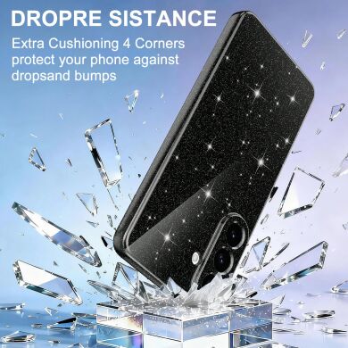 Захисний чохол Deexe Glitter Case with MagSafe для Samsung Galaxy A57 (A576) - Black