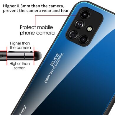 Защитный чехол Deexe Gradient Color для Samsung Galaxy M31s (M317) - Black / Blue