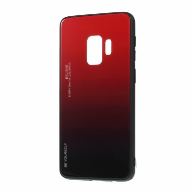 Защитный чехол Deexe Gradient Color для Samsung Galaxy S9 (G960) - Red / Black