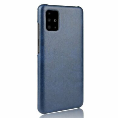 Защитный чехол Deexe Leather Back Cover для Samsung Galaxy A51 (A515) - Blue