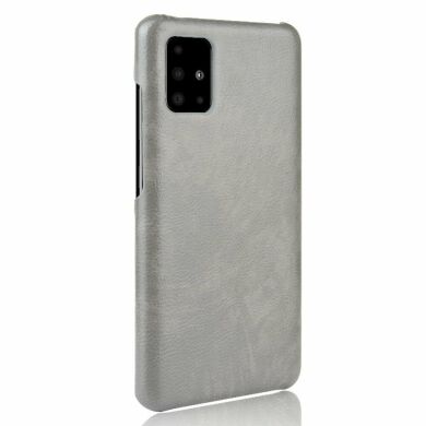 Защитный чехол Deexe Leather Back Cover для Samsung Galaxy A71 (A715) - Grey