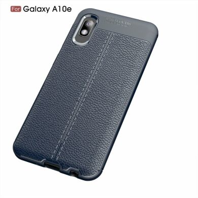 Захисний чохол Deexe Leather Cover для Samsung Galaxy A10e - Blue