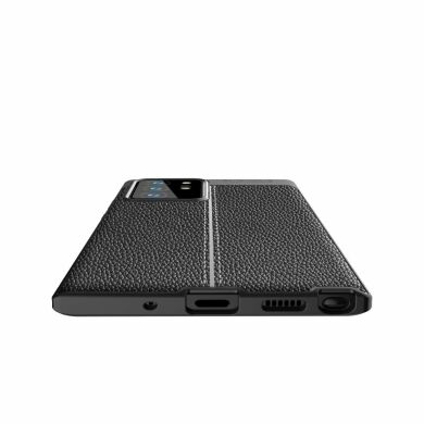 Защитный чехол Deexe Leather Cover для Samsung Galaxy Note 20 Ultra (N985) - Black