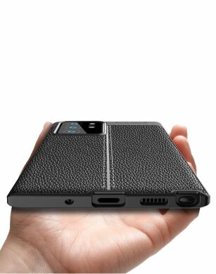 Защитный чехол Deexe Leather Cover для Samsung Galaxy Note 20 Ultra (N985) - Red