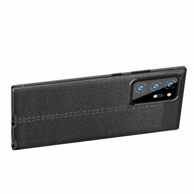 Защитный чехол Deexe Leather Cover для Samsung Galaxy Note 20 Ultra (N985) - Black