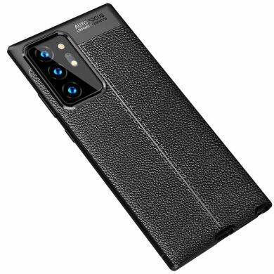 Защитный чехол Deexe Leather Cover для Samsung Galaxy Note 20 Ultra (N985) - Black