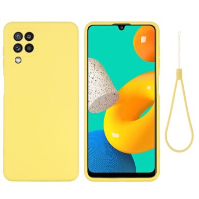 Защитный чехол Deexe Silicone Case для Samsung Galaxy M32 (M325) - Yellow