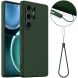 Захисний чохол Deexe Silicone Case with MagSafe для Samsung Galaxy S25 Ultra (S938) - Dark Green
