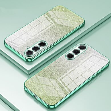 Защитный чехол Deexe Sparkles Cover для Samsung Galaxy A56 (A566) - Green